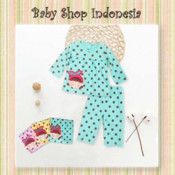 large Piyama Bayi Polkadot tosca
